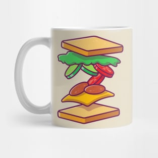 Flying Sandwich Ingredient Mug